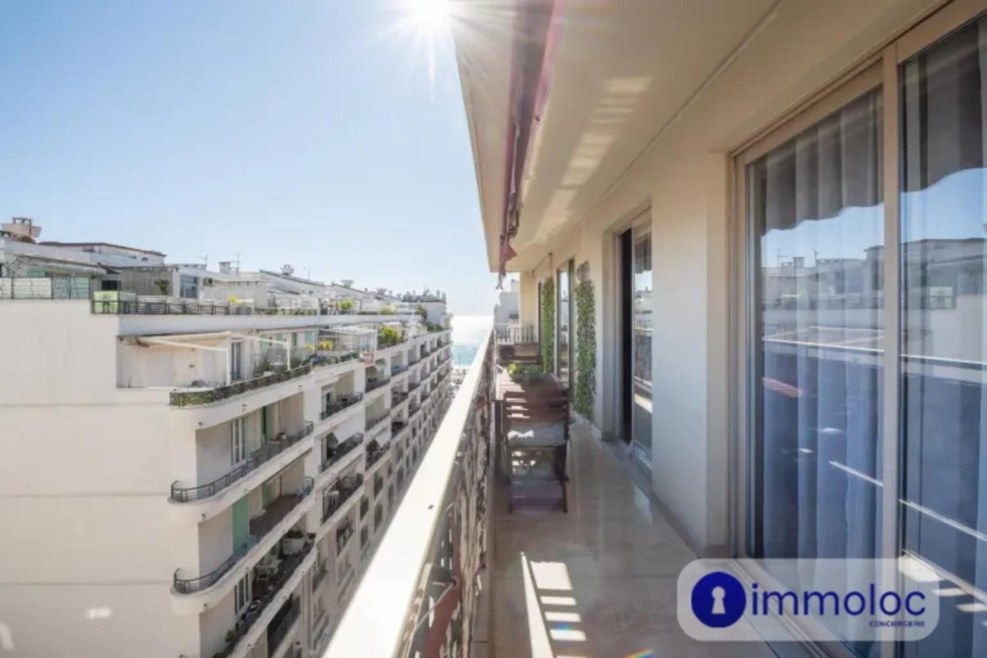 Air-Conditioned Apartment With Terrace Sea View Nice Exteriér fotografie