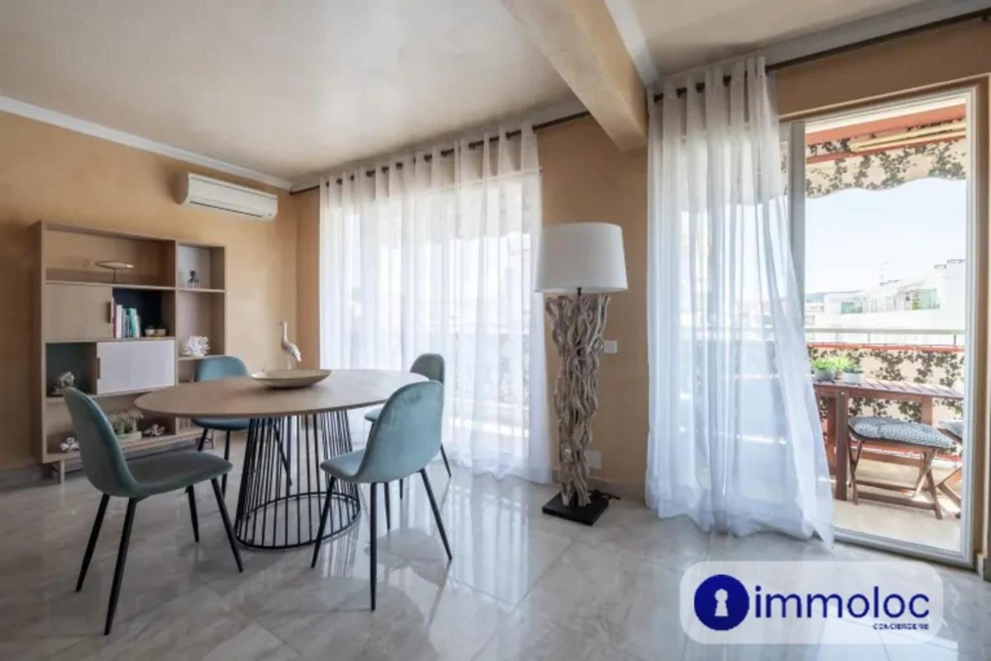 Air-Conditioned Apartment With Terrace Sea View Nice Exteriér fotografie
